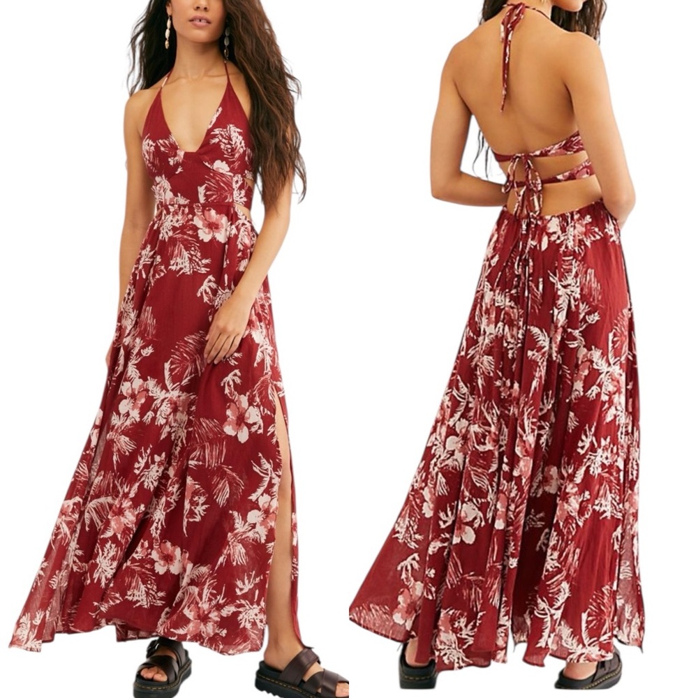 Free People Lillie maxi dress size L